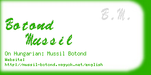 botond mussil business card